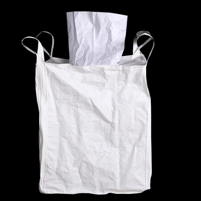 Moistureproof One Tonne Polypropylene FIBC Bulk Bag Duffle Top Anti UV 4 Belts